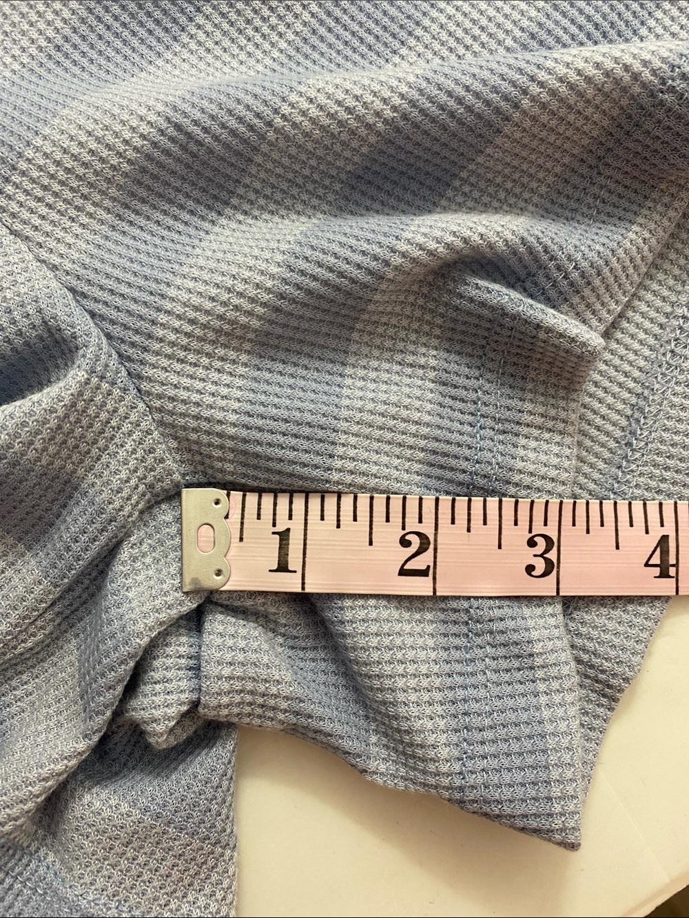 White Birch Waffle Knit Striped Short Romper Size L Casual Vacation Stretch - Picture 10 of 12